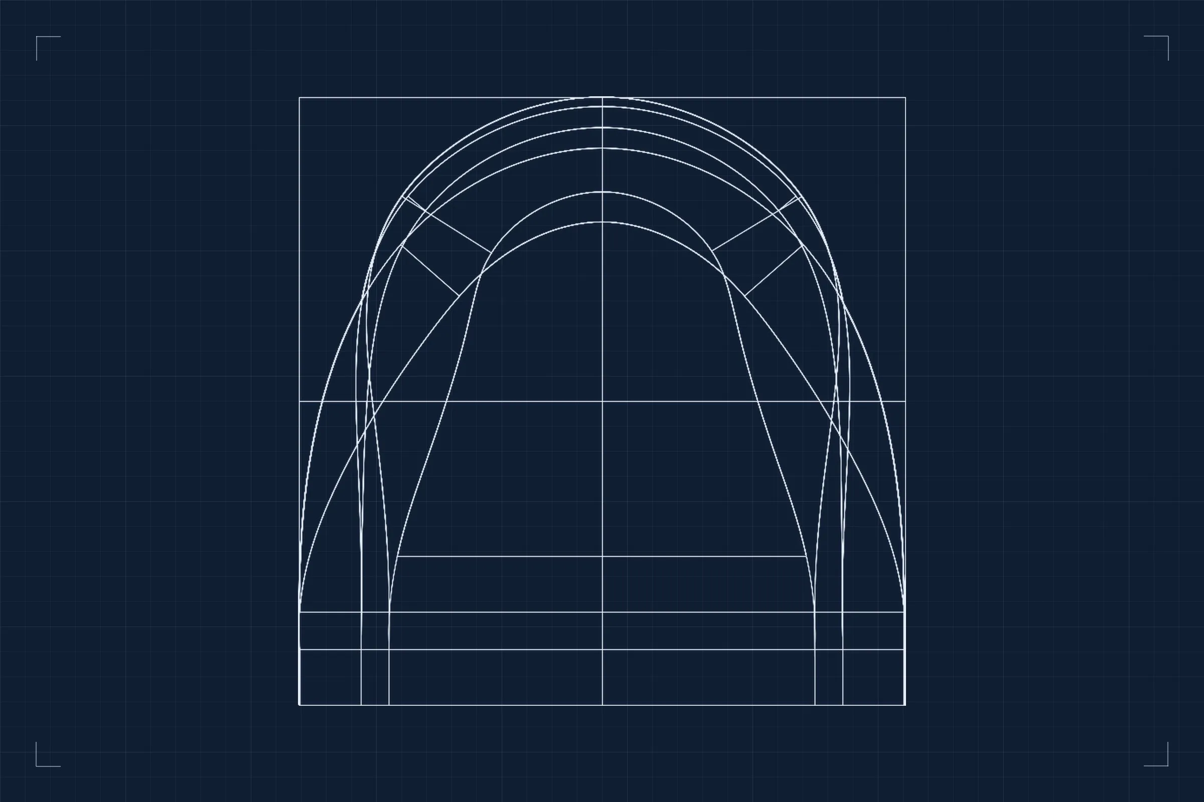 Bending form drawing, rocker head piece