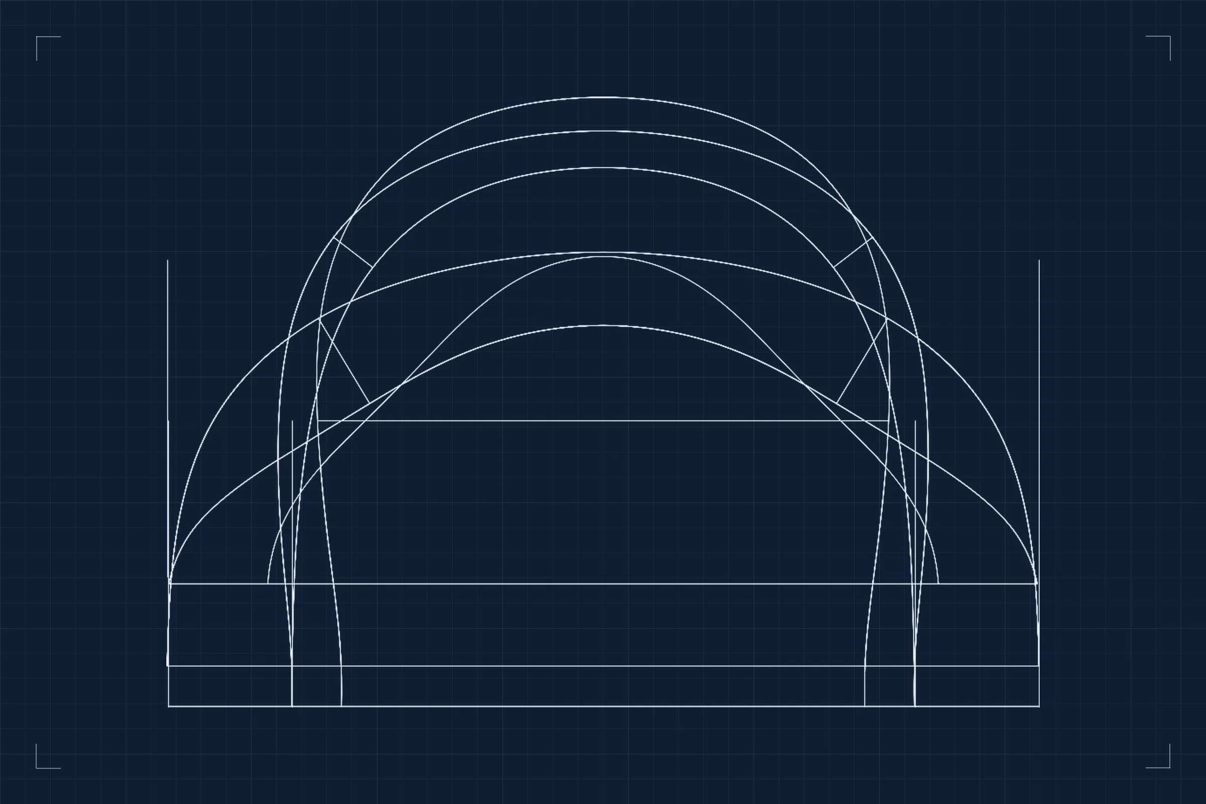 Bending form drawing, stool