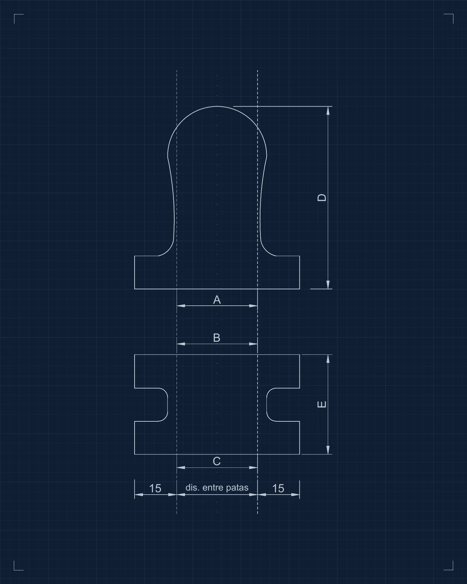 Marino Rocker, leather template