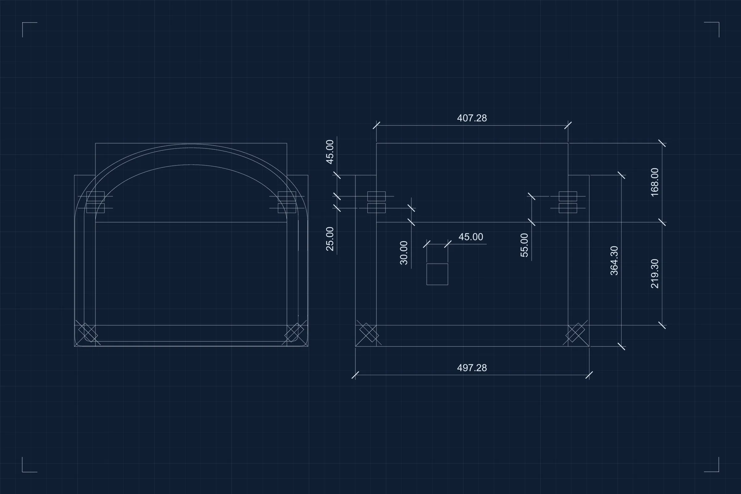 Nina & Beni, seat, dimensioned plan