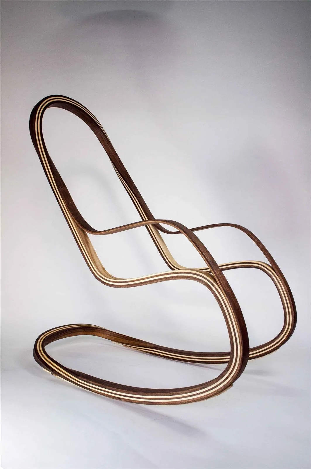 Flect rocking chair, three-quarter view