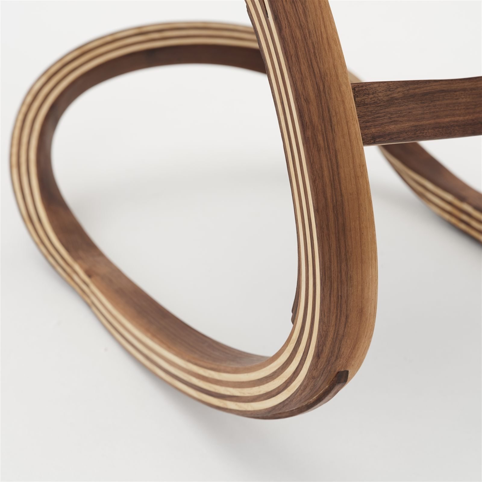 Marino Rocker, detail of the continuous steam-bent curve