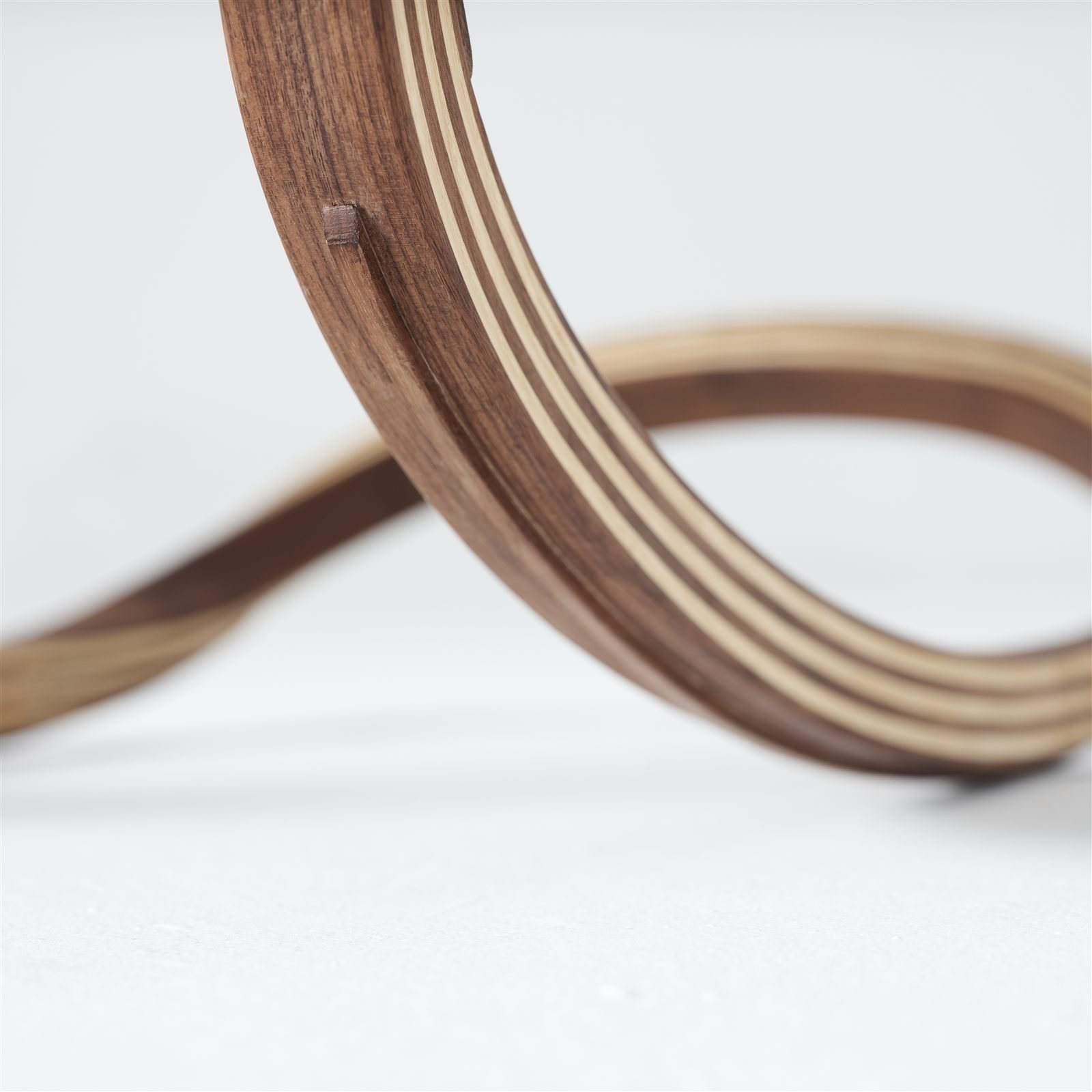 Marino Rocker, detail of the steam-bent laminated runner
