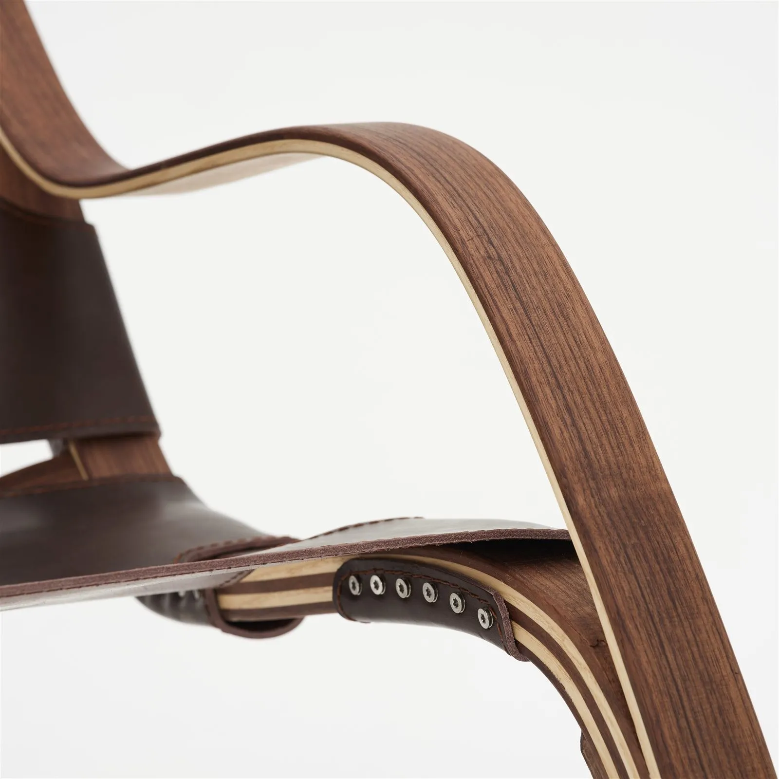 Marino Rocker, detail of the seat and frame
